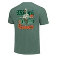thumbnail image 3 of Unisex Image One  Green Miami Hurricanes Hyper Local Mascot Swamp T-Shirt, 3 of 3