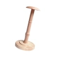 thumbnail image 2 of Estante de exhibición de sombreros, soporte de exhibición de madera, base estable, estante de mesa para sombreros, soporte de exhibición de sombreros Altura total 33cm, 2 of 8