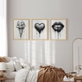 thumbnail image 3 of Framed Print Wall Art Set of 3 - Trendy Street Poster Art - 3 Pieces Neutral Modern Wall Decor for Living Room - 12"x16"x3 Natural, 3 of 8