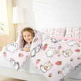 thumbnail image 4 of Castle Fairy Cartoon Cats Strawberry 2-Piece Twin Comforter Set, 4 of 8