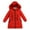 r-74Red1, variant on Girls Long Down Padded Coat Winter Warm Long Sleeve Outerwear Solid Color Toddler Big Kids With Insulation Coats Cute Child Streetwear