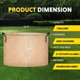 thumbnail image 2 of iPower 12-Pack 7 Gallon Plant Grow Bags Thickened Nonwoven Aeration Fabric Container Durable Pots, Strap Handles for Garden, Tan, Round, 2 of 7