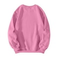 thumbnail image 4 of BDPORKAS Oversized Sweatshirt for Women Embroidered Pink Bow Y2K Hoodie Casual Long Sleeve Crew Neck Pullover Tops Trendy Clothes Hot Pink XL, 4 of 4