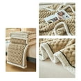 thumbnail image 4 of Double-Layer Extra Thick Flannel Fleece Blanket, Warm Cozy Nap Cover, for Office Bed Couch, 4 of 6