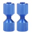 thumbnail image 1 of Lot de 2 goupilles d'alignement de bride en aluminium anodisé, 1 à 1/8 po, à double trou, pour brides de 0,5 à 14 po, 150 lb, bleu, 1 of 4
