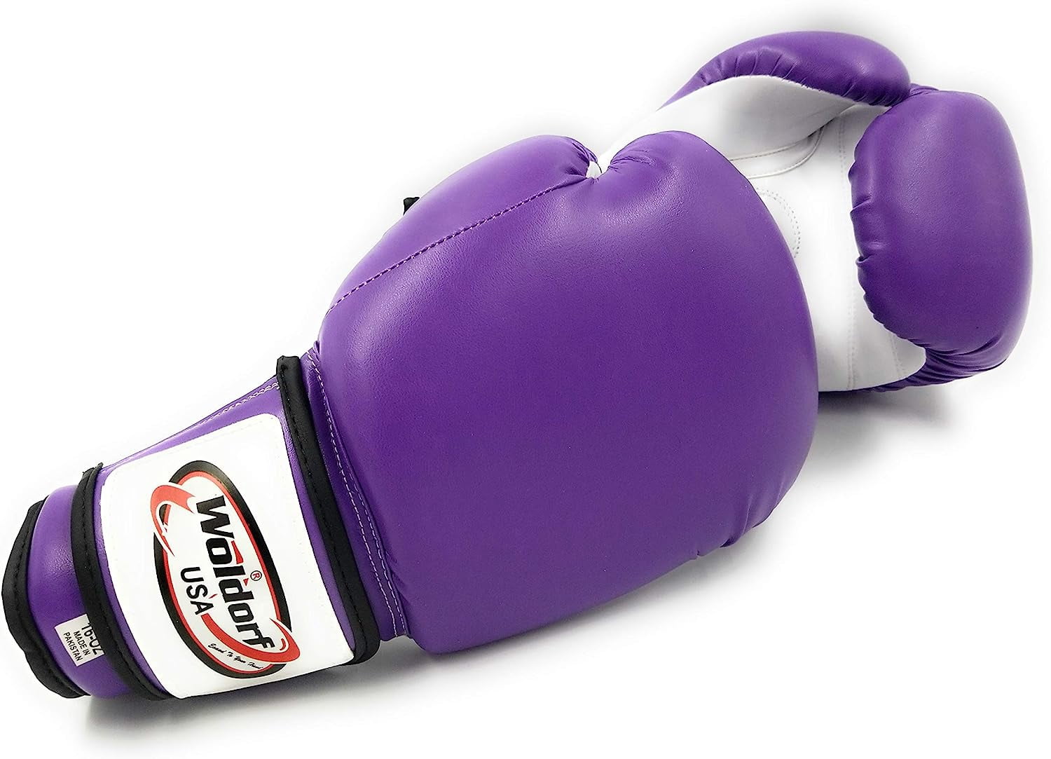 Woldorf USA Men and Women Training Fighting Sports Boxing Gloves - Heavy Punching Bag for Kids - Sparring Gloves, Kickboxing Gloves, Muay Thai Gloves and MMA Sparring Gloves - Vinyl Purple