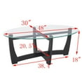 thumbnail image 4 of CQSXDA Black Round Coffee Table Featuring A 48 Inch Glass Top Perfect Center Table For Living Space And Offices, 4 of 9