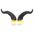 thumbnail image 1 of Conjunto de accesorios cibernéticos para casco de motocicleta: paneles de circuito iluminados, material ABS, diseño de cuernos de diablo, ajuste universal para todos los cascos, negro/amarillo/azul/ro, 1 of 5