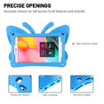 thumbnail image 4 of Tablet Case For Kids, 3D Cartoon Butterfly Non-Toxic EVA Light Weight Kid Proof Shockproof Case with Kickstand for Samsung Galaxy Tab A 8.0 2019 / Tab A 8.0 2017 / Fire HD 8 2018/2017, Blue, 4 of 5