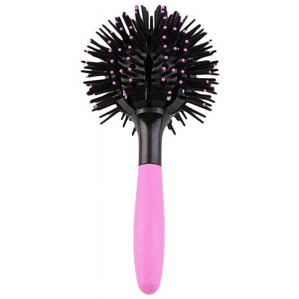 Cepillos De Pelo De Bola Redonda Para El Cabello, Cepillo De Pelo Rizado Con Forma Esférica Para Masaje Del Cuero Cabelludo De 360 grados 3D Para Niñas
