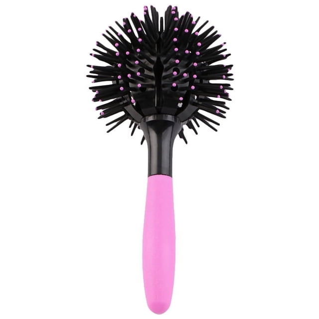 Cepillos para el Cabello de Bola Redonda 3d 360 Grados Massaje del Cuero Cabelludo Forma Esférica Cepillo para el Cabello para Niñas