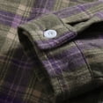 thumbnail image 4 of Yusimy Mens Flannel Shirts Long Sleeve Plaid Button Down Lapel Shirts Soft Breathable Casual Versatile Fall Winter Wear, 4 of 7