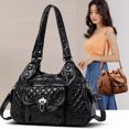 thumbnail image 2 of Mochila de piel sintética de moda, bolso de hombro para mujer, mochilas de viaje vintage para mujer, bolso de viaje para mamá, mochila para niña, mochila femenina, 2 of 5