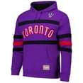 thumbnail image 2 of Men's Mitchell & Ness Purple Toronto Raptors Hardwood Classics Nights Head Coach Pullover Hoodie, 2 of 3