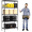 Black, variant on BORGEBY 5-Shelf Wire Shelving Large Storage Shelves, 1250 lbs Weigh Capacity, 72"x36"x14",Black