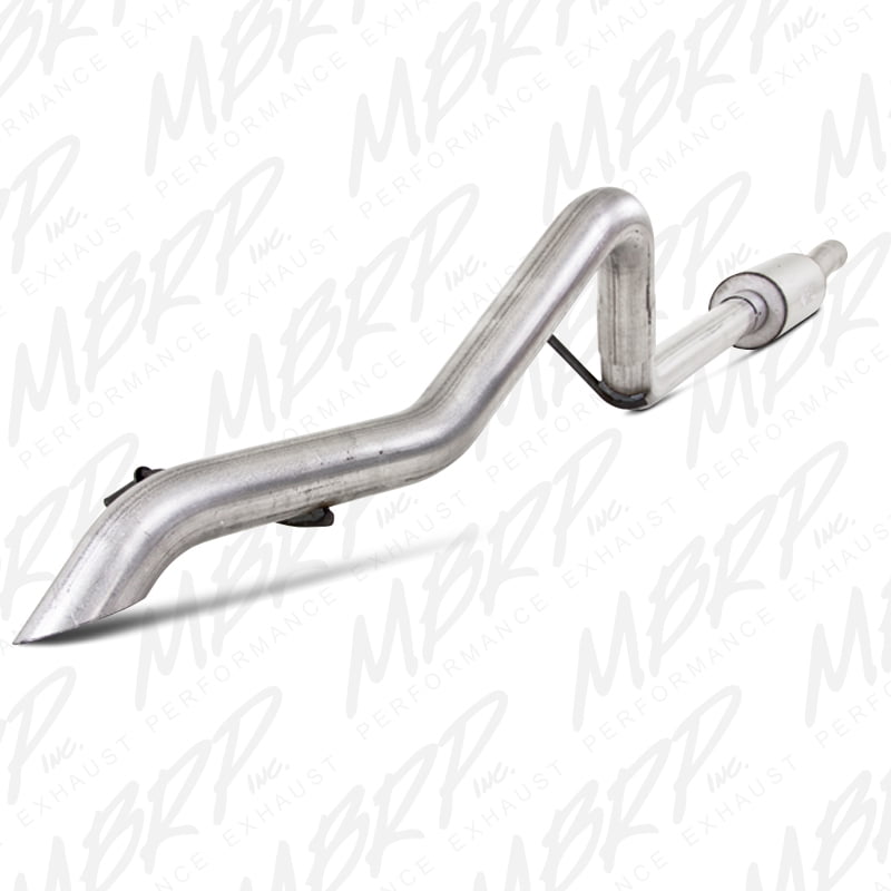 MBRP 2007-2009 Jeep Wrangler (JK)  V6 4 dr Off-Road Tail Pipe Muffler  before Axle 