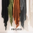 thumbnail image 6 of RECYCO Throw Blanket Soft Cozy Chenille Throw Blanket with Fringe Tassel for Couch Sofa Chair Bed Living Room Gift (Rust, 50" x 60"), 6 of 7