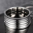 thumbnail image 3 of 10mm Silver Male Band 316L Stainless Steel Men's Party Ring Size 7/8/9/10/11/12, 3 of 4