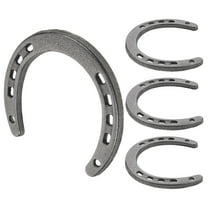 HOMEMAXS Cast Iron Horseshoe Wall Decoration Craft for Home Office Grey 4pcs
