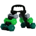 thumbnail image 1 of Soozier 26 LBS Hex Dumbbell Set, Adjustable Dumbbells with Vertical Rack, 1 of 10