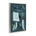 thumbnail image 4 of Stupell Industries Spooky Laundry Mystery Holiday Painting Gray Floater Framed Canvas Art Print Wall Art, 17 x 25, 4 of 10