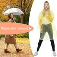 thumbnail image 2 of Ponchos de lluvia desechables para adultos, niños, adultos, impermeable portátil, equipo de lluvia de emergencia FLhrweasw Nuevo, 2 of 6