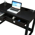 thumbnail image 6 of Convenience Concepts Newport 30.75 in. Tall 2 Drawer Desk with Charging Station, Espresso/Black, 6 of 7