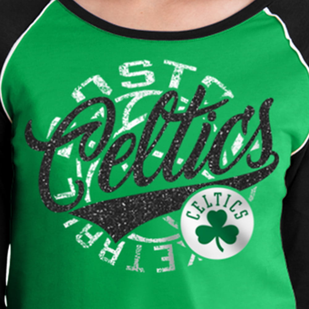 Beige Girls & Teens Relax Fit Boston Celtics Licensed Crew Neck Sweatshirt  2689443