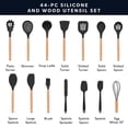 thumbnail image 3 of Juego de utensilios de cocina Home Hero, 44 piezas de silicona con soporte, 3 of 9