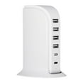 thumbnail image 2 of ZZkhGO 30W Multi Interface USB Charger, 6 Port Fast Charging Station, Desktop Stand Up Charger for Phones Tablets, 2 of 6