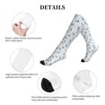 thumbnail image 5 of Lsque Scarf Bear Pattern Sport Compression Socks for Men & Women 15-20 mmHg Knee High Nurse Pregnant Running Medical and Travel Athletic, 5 of 6