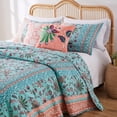 thumbnail image 2 of Juego de Edredón Reversible Greenland Home Audrey Twin XL Turquesa, 2 of 7