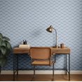 thumbnail image 3 of S4Sassy Peel & Stick Textured Vinyl Wallpaper, Urban Chic Geometric Zigzag Print Contact Paper Waterproof - Blue, 25"x60", Removable Modern Wall Covering for Home Decor in Bedrooms & Living Areas, 3 of 9