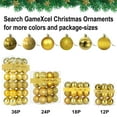 thumbnail image 7 of 24-Pack 3.2" Gold Large Christmas Balls Ornaments, Shatterproof Hanging Balls for Tree, Wedding, Party & Holiday Decorations, 7 of 7