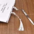thumbnail image 5 of Stainless Steel Bookmarks Polyester Tassel Bookmark Horseshoe Pattern 204mm, 5 of 6