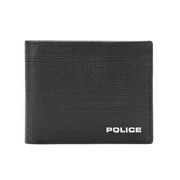 POLICE Drick Slim Genuine Leather Wallet for Men | Purse for Men/Money Bag for Men|Mens Wallet Gift for Him - Black
