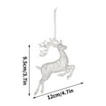 thumbnail image 2 of 2025 CISIL Festive Glitter Deer Wall Hanging Decor Set Acrylic Crystal Reindeer Ornaments for Christmas Tree Home Party Decorations Wedding Birthday Celebrations - Elk, 2 of 3