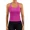 Hot Pink, variant on Womens Workout Tank Tops Ribbed Built in Bra Athletic Shirts Scoop Neck Racerback Yoga Camisoles
