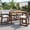 Brown, variant on MAYEERTY 5-Piece Rustic Patio Bar Set, Outdoor Table and Chairs Set with Ergonomic Chairs, for Poolside, Balcony, Backyard, Porch