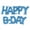 Blue, variant on Air-Filled HAPPY B•DAY Backdrop Balloon Banner