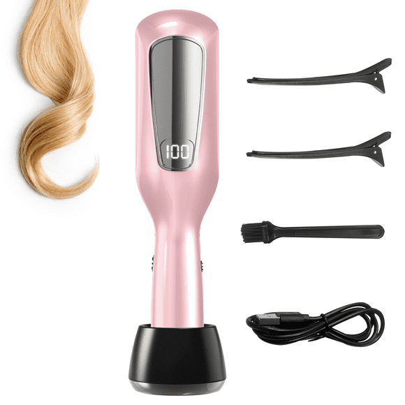 Hair Ends Trimmer & Split Ender Remover for Women: Cordless Automatic Trimmer for Dry Damaged Brittle Hair, Wireless Negative Ion Frizz Control with Stainless Steel Blade, No Length Loss, Type-C