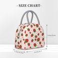 thumbnail image 2 of Fotbe Strawberry Floral Bolsa de Almuerzo con Estampado, Lonchera Aislada, Contenedor de Comida Reutilizable Tipo Cooler a Prueba de Fugas, 2 of 6