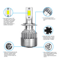 thumbnail image 6 of For BMW X5 2002 2003 2004 Combo 6000K LED Headlight High Low Beam Bulbs, 6 of 11