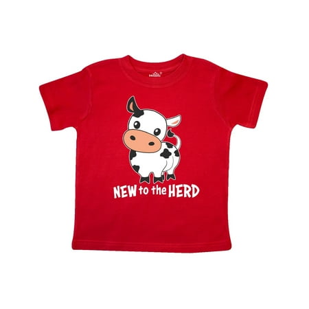 

Inktastic New to the Herd- cute cow Gift Toddler Boy or Toddler Girl T-Shirt