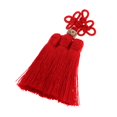 thumbnail image 3 of Hilo hecho a mano nudo chino borla DIY marcapáginas borlas coche entrega decoración, rojo Hugo Borlas de nudo chino, 3 of 10