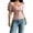 Light Pink, variant on Women's Short Sleeve Tops 2026 Summer Lace Trim Square Neck Plain Slim Fitted Going Out Basic Tee Shirts Clothes by Awwp Sky Blue S