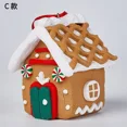 thumbnail image 3 of Casa de jengibre de Papá Noel hecha a mano, decoración navideña en 3D, para mesa, 3 of 5