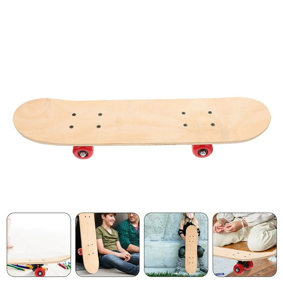 Skateboard for Beginners DIY Painting Skateboard Children Sports Skateboard Kids Plaything Random Color