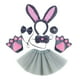 thumbnail image 1 of Diadema con orejas de disfraz de conejo animal, diadema con falda de cosplay, accesorios modernos para fiesta temática de carnaval, disfraces de año N Gris 6 piezas, 1 of 8