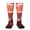 2 Black-2, variant on Red Moon Lava Print Thigh High Socks Extra Long Stretchy Sock Women Over Knee High Opaque Stocking Daily Wear